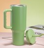Green 1200ml Stainless Steel Double Insulated Leak Proof Coffee Tumbler with Lid & Straw