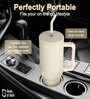 Green 1200ml Stainless Steel Double Insulated Leak Proof Coffee Tumbler with Lid & Straw