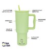 Green 1200ml Stainless Steel Double Insulated Leak Proof Coffee Tumbler with Lid & Straw
