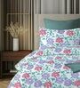 Green 144TC Cotton Flat Super King Bedsheet with 2 Pillow Covers