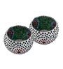 Green Glass Votive & Tea Light Holders (Pack Of 2)