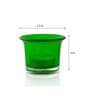 Euphoria Green Glass Table Tea Light Holders & Votives (Pack Of 10)