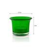 Green Glass Votive & Tea Light Holders (Pack Of 6)