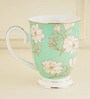 Dylan 250ml Green & White Bone China Coffee Mug