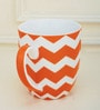 Nathan 350ml Orange & White Bone China Coffee Mug