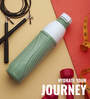 Green 850ml Pure Insulated Plastic Leak Proof  Water Bottle
