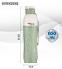 Green 850ml Pure Insulated Plastic Leak Proof  Water Bottle