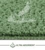 Green Absorbent and Quick-Dry Polyester Bath Mats 38x58 cm