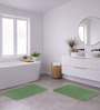 Green Absorbent and Quick-Dry Polyester Bath Mats 38x58 cm