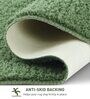 Green Absorbent and Quick-Dry Polyester Bath Mats 38x58 cm