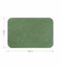 Green Absorbent and Quick-Dry Polyester Bath Mats 38x58 cm