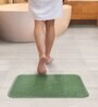 Green Absorbent and Quick-Dry Polyester Bath Mats 38x58 cm