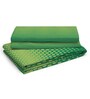 Green Abstract 120 TC Cotton Single Bed Sized Bed Sheets With 1 Pillow Cover