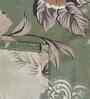 Green Abstract 210 TC Mix Cotton Single Bed Size Bedsheet wih 1 Pillow cover Essential Series Collection