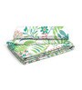 Green Floral 225 TC Cotton Queen Sized Bed Sheets with 2 Pillow Covers