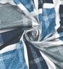 Green Abstract 260 Tc Polycotton King Fitted Bedsheet With 2 Pillow Covers