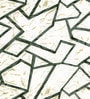 Green Abstract 260 Tc Polycotton King Fitted Bedsheet With 2 Pillow Covers
