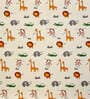 Green Wildlife 280 TC Microfibre Kids Double Bedsheet 2 Pillow Covers