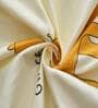 Beige Abstract 280 TC Microfibre Fitted King Bedsheet 2 Pillow Covers