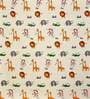 Beige Abstract 280 TC Microfibre Fitted King Bedsheet 2 Pillow Covers