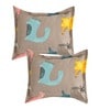 Brown Wildlife 280 TC Microfibre Fitted King Bedsheet 2 Pillow Covers