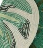 Green Abstract Cotton 32x31.5 Inches Max Absorbant Bath Mat