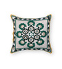 Green Abstract Cotton Hand Crafted Cushion Covers