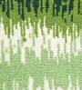 Green Abstract Polyester AntiSkid Bathmat