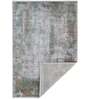 Green Abstract Polypropylene 6 ft x 9 ft Machine Made Runner