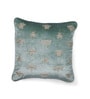 Green Abstract Velvet Hand Crafted Cushion Covers
