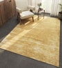 Green Abstract Viscose 5 ft X 8 ft Hand Tufted Rectangle Carpet