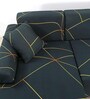 Green Geometric Viscose and Polyester (3 + Lounge) L-Shaped Stretchable Chaise Sofa Covers