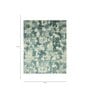 Green Abstract Wood & Silk 5 ft x 7 ft Hand Knotted Carpet