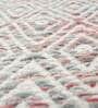 Green Geometric Wool & Viscose 6 ft x 9 ft Hand Knotted Carpet