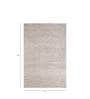 Green Geometric Wool & Viscose 6 ft x 9 ft Hand Knotted Carpet