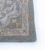 Grey Persian Wool & Viscose 6 ft x 9 ft Hand Knotted Carpet