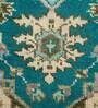 Green Traditional Wool 8 x 10 ft Hand Knotted Carpet