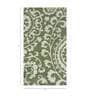 Green Abstract Wool and Viscose 5 ft X 8 ft Flat Weaves