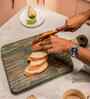 Green Acacia Wood Chopping Board
