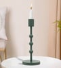 Green Aluminium Candle Holder