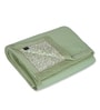 Green and Brown Polyester Solid 200 GSM Double Bed Comforter