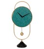 Green & Gold Oval Table Clock