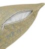 Green and Gold Polyester Jacquard 16x16 inches Cushion Cover Set of 2