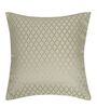 Green and Gold Polyester Jacquard 16x16 inches Cushion Cover Set of 5