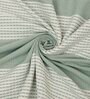Green and Grey Solid 210 TC Cotton Queen Sized 1 Double Bedsheet 2 Pillow Covers