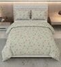 Green and Pink 100% COTTON Solid 105 GSM Double Bed Comforter