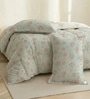 Green and Pink 100% COTTON Solid 105 GSM Double Bed Comforter