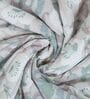 Green and White 100% COTTON Solid 150 GSM King Bed Comforter