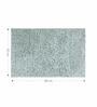 Green and White Polyester Machine Made 80x50 cm Bath Mat