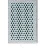 Green and White Siberia Geometric Cotton 4ft x 6ft Hand Woven Carpet